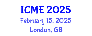 International Conference on Manufacturing Engineering (ICME) February 15, 2025 - London, United Kingdom