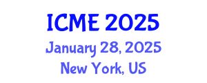 International Conference on Manufacturing Engineering (ICME) January 28, 2025 - New York, United States