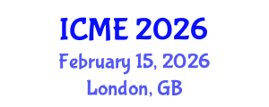 International Conference on Manufacturing Engineering (ICME) February 15, 2026 - London, United Kingdom