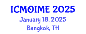 International Conference on Manufacturing, Optimization, Industrial and Material Engineering (ICMOIME) January 18, 2025 - Bangkok, Thailand
