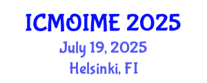 International Conference on Manufacturing, Optimization, Industrial and Material Engineering (ICMOIME) July 19, 2025 - Helsinki, Finland