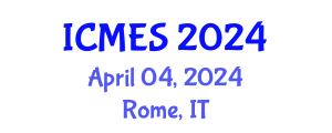 International Conference on Marine and Environmental Systems (ICMES) April 04, 2024 - Rome, Italy