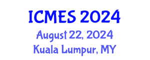 International Conference on Marine and Environmental Systems (ICMES) August 22, 2024 - Kuala Lumpur, Malaysia