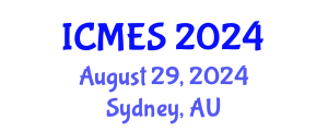 International Conference on Marine and Environmental Systems (ICMES) August 29, 2024 - Sydney, Australia