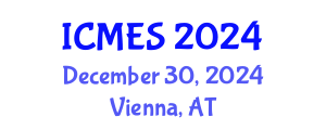 International Conference on Marine and Environmental Systems (ICMES) December 30, 2024 - Vienna, Austria