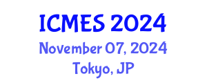 International Conference on Marine and Environmental Systems (ICMES) November 07, 2024 - Tokyo, Japan