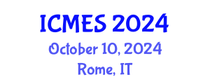 International Conference on Marine and Environmental Systems (ICMES) October 10, 2024 - Rome, Italy