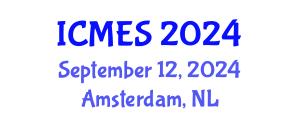 International Conference on Marine and Environmental Systems (ICMES) September 12, 2024 - Amsterdam, Netherlands