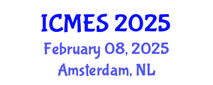 International Conference on Marine and Environmental Systems (ICMES) February 08, 2025 - Amsterdam, Netherlands