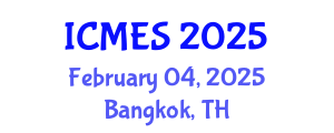 International Conference on Marine and Environmental Systems (ICMES) February 04, 2025 - Bangkok, Thailand