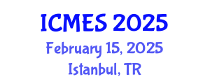 International Conference on Marine and Environmental Systems (ICMES) February 15, 2025 - Istanbul, Turkey