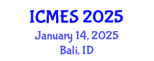 International Conference on Marine and Environmental Systems (ICMES) January 14, 2025 - Bali, Indonesia