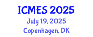 International Conference on Marine and Environmental Systems (ICMES) July 19, 2025 - Copenhagen, Denmark