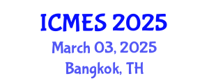 International Conference on Marine and Environmental Systems (ICMES) March 03, 2025 - Bangkok, Thailand