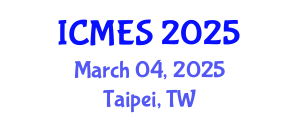 International Conference on Marine and Environmental Systems (ICMES) March 04, 2025 - Taipei, Taiwan