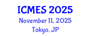 International Conference on Marine and Environmental Systems (ICMES) November 11, 2025 - Tokyo, Japan