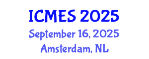 International Conference on Marine and Environmental Systems (ICMES) September 16, 2025 - Amsterdam, Netherlands