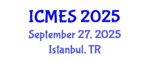 International Conference on Marine and Environmental Systems (ICMES) September 27, 2025 - Istanbul, Turkey