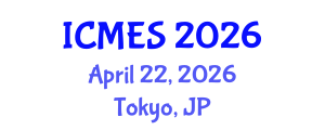 International Conference on Marine and Environmental Systems (ICMES) April 22, 2026 - Tokyo, Japan