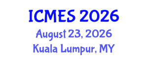 International Conference on Marine and Environmental Systems (ICMES) August 23, 2026 - Kuala Lumpur, Malaysia