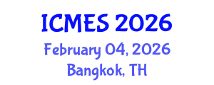 International Conference on Marine and Environmental Systems (ICMES) February 04, 2026 - Bangkok, Thailand