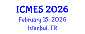 International Conference on Marine and Environmental Systems (ICMES) February 15, 2026 - Istanbul, Turkey