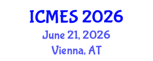 International Conference on Marine and Environmental Systems (ICMES) June 21, 2026 - Vienna, Austria