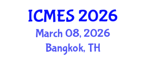 International Conference on Marine and Environmental Systems (ICMES) March 08, 2026 - Bangkok, Thailand