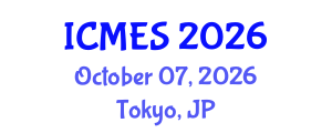 International Conference on Marine and Environmental Systems (ICMES) October 07, 2026 - Tokyo, Japan