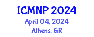 International Conference on Marine Natural Products (ICMNP) April 04, 2024 - Athens, Greece