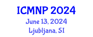 International Conference on Marine Natural Products (ICMNP) June 13, 2024 - Ljubljana, Slovenia