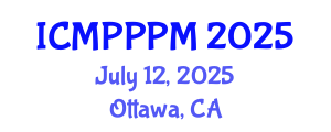 International Conference on Marine Plastic Pollution Prevention and Management (ICMPPPM) July 12, 2025 - Ottawa, Canada