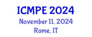 International Conference on Marine Pollution and Ecotoxicology (ICMPE) November 11, 2024 - Rome, Italy