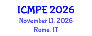 International Conference on Marine Pollution and Ecotoxicology (ICMPE) November 11, 2026 - Rome, Italy