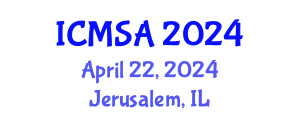 International Conference on Marine Science and Aquaculture (ICMSA) April 22, 2024 - Jerusalem, Israel