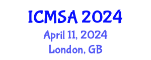 International Conference on Marine Science and Aquaculture (ICMSA) April 11, 2024 - London, United Kingdom