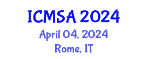 International Conference on Marine Science and Aquaculture (ICMSA) April 04, 2024 - Rome, Italy