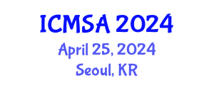 International Conference on Marine Science and Aquaculture (ICMSA) April 25, 2024 - Seoul, Republic of Korea