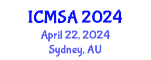 International Conference on Marine Science and Aquaculture (ICMSA) April 22, 2024 - Sydney, Australia