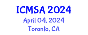International Conference on Marine Science and Aquaculture (ICMSA) April 04, 2024 - Toronto, Canada