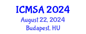 International Conference on Marine Science and Aquaculture (ICMSA) August 22, 2024 - Budapest, Hungary