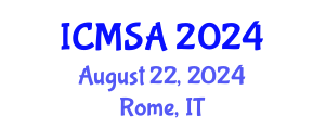 International Conference on Marine Science and Aquaculture (ICMSA) August 22, 2024 - Rome, Italy