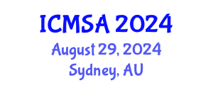 International Conference on Marine Science and Aquaculture (ICMSA) August 29, 2024 - Sydney, Australia