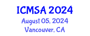 International Conference on Marine Science and Aquaculture (ICMSA) August 05, 2024 - Vancouver, Canada