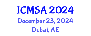 International Conference on Marine Science and Aquaculture (ICMSA) December 23, 2024 - Dubai, United Arab Emirates