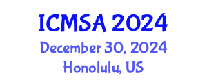 International Conference on Marine Science and Aquaculture (ICMSA) December 30, 2024 - Honolulu, United States