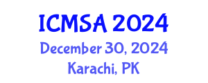 International Conference on Marine Science and Aquaculture (ICMSA) December 30, 2024 - Karachi, Pakistan