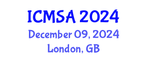 International Conference on Marine Science and Aquaculture (ICMSA) December 09, 2024 - London, United Kingdom