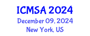 International Conference on Marine Science and Aquaculture (ICMSA) December 09, 2024 - New York, United States