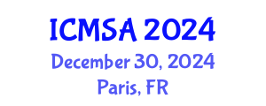 International Conference on Marine Science and Aquaculture (ICMSA) December 30, 2024 - Paris, France